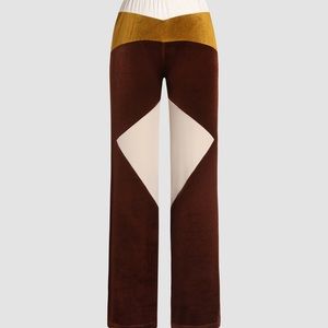 Patchy Velvet Straight Leg Trousers